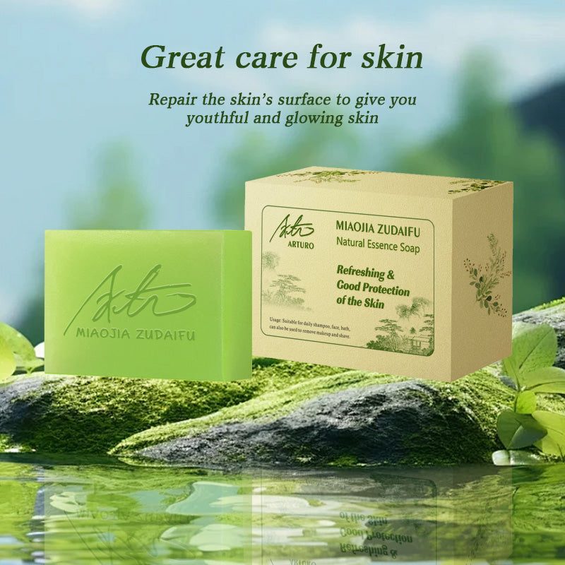 【BUY 1 TAKE 1】FDA Arturo 80g MiaoJia Zudaifu Natural Plant Essence Face Body Soap Moisturizing