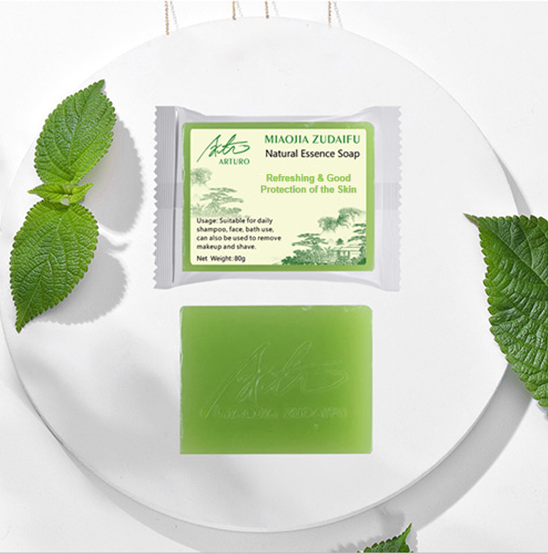 ✅Arturo 80g MiaoJia Zudaifu Natural Plant Essence Soap Moisturizing