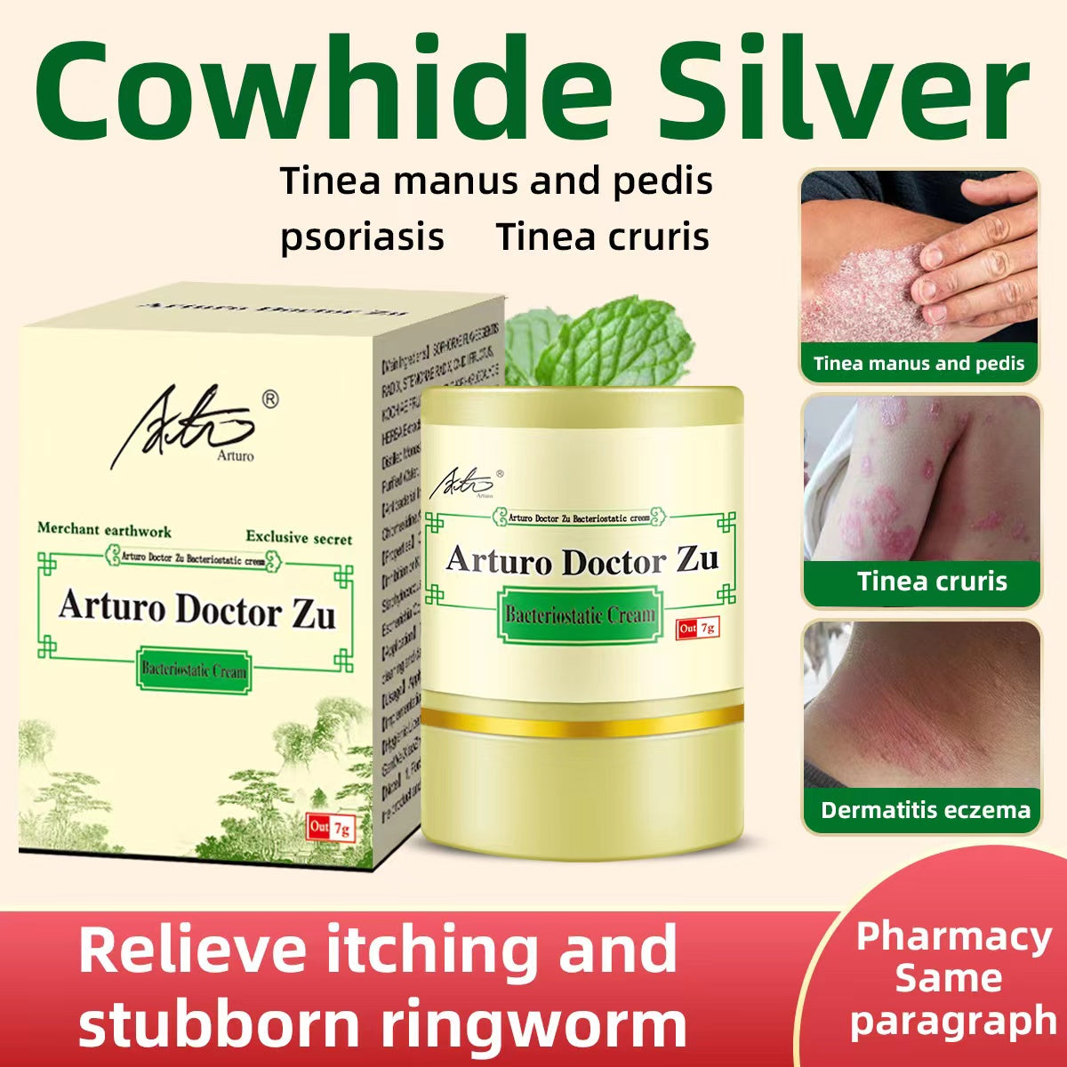 ✅Arturo Buy 1 take 6 7g 100% Effective Original Arturo Doctor Zu Skin Herbal Psoriasis Dermatitis Eczema Pruritus Psoriasis Cream Ointment Exclusive Formula Made With Natural Herbs