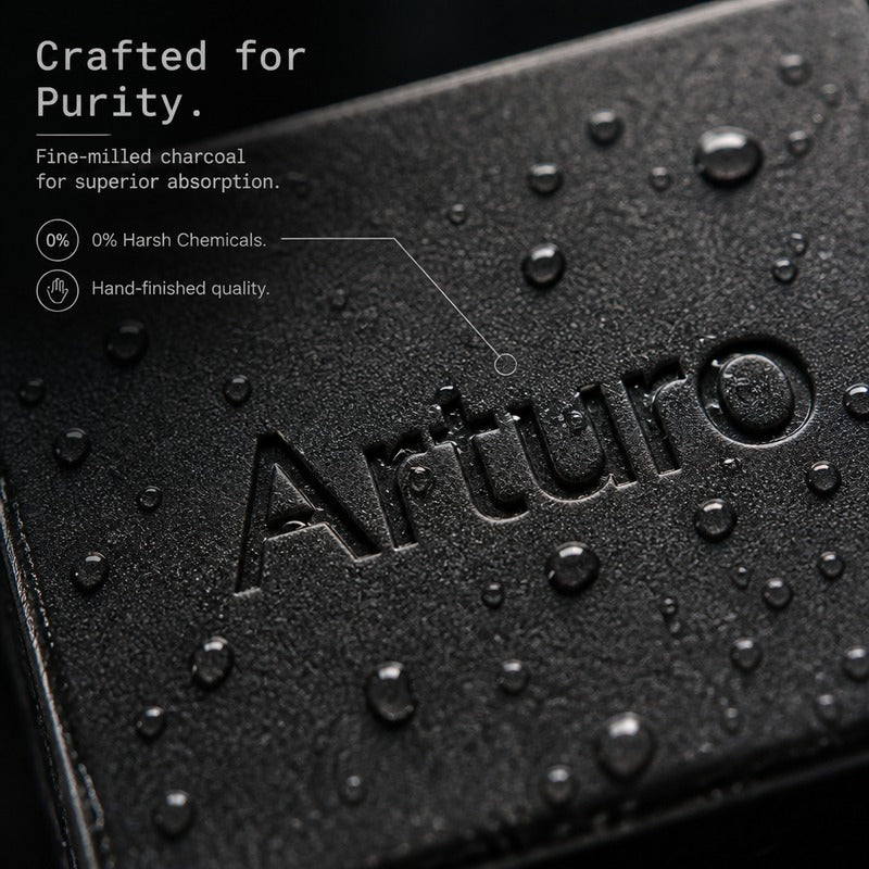 【BUY 1 TAKE 1】Arturo Niacinamide Charcoal Soap 80g - Deep Cleanse & Brightening Face & Body Cleanser, Oil Control