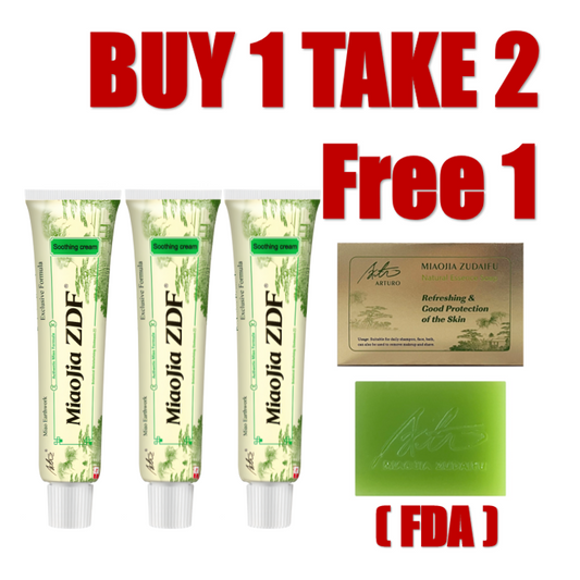 【4pcs】 Set Arturo 15g MiaoJia Zudaifu Skin Cream Skin Herbal Psoriasis