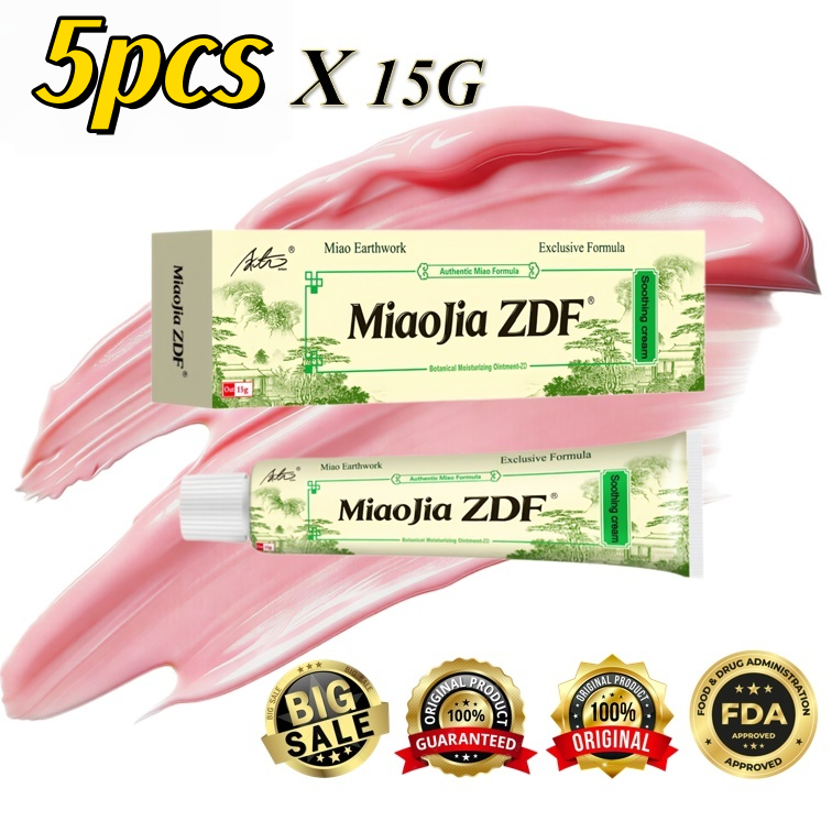 【5pcs】 Arturo MiaoJia Zudaifu 15g Herbal Skin Care Cream - Natural Miao Earthwork Formula for Skin Care & Comfort