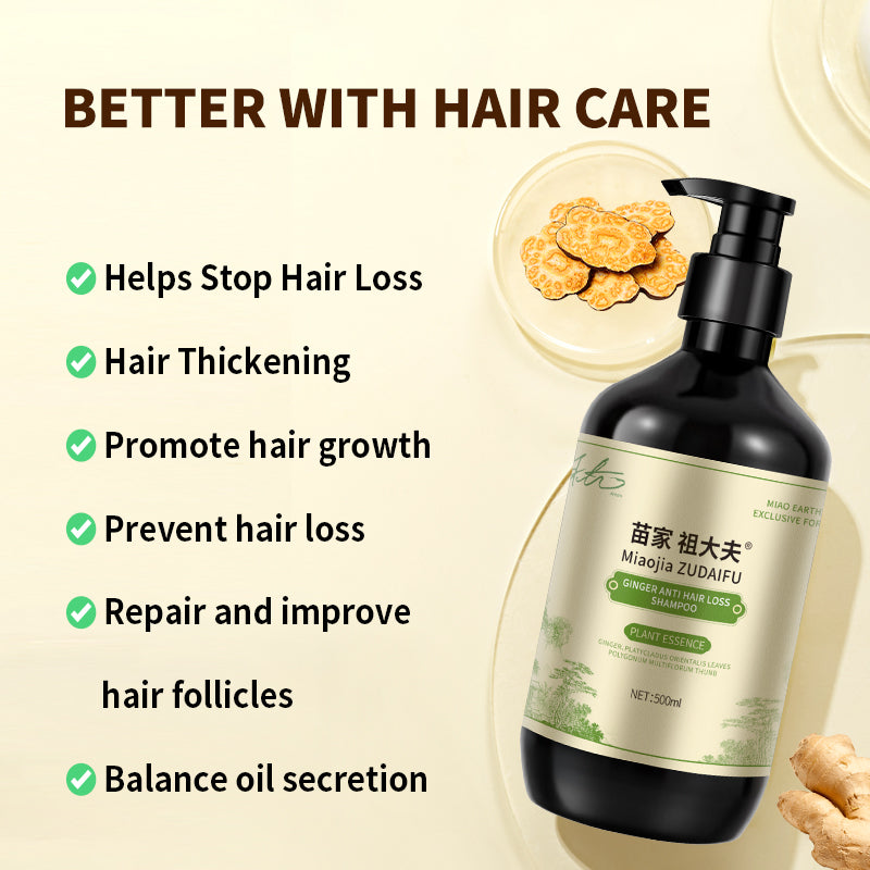 【FDA】 Arturo 500ML Zudaifu Herbal Essence Anti-Dandruff Oil Control Ginger Shampoo