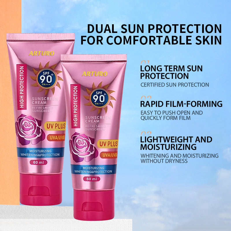 Arturo SPF90+ Sunscreen Cream High Protection UV PLUS 60ml Skincare Facial Skin