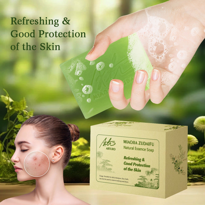 【BUY 1 TAKE 1】FDA Arturo 80g MiaoJia Zudaifu Natural Plant Essence Face Body Soap Moisturizing