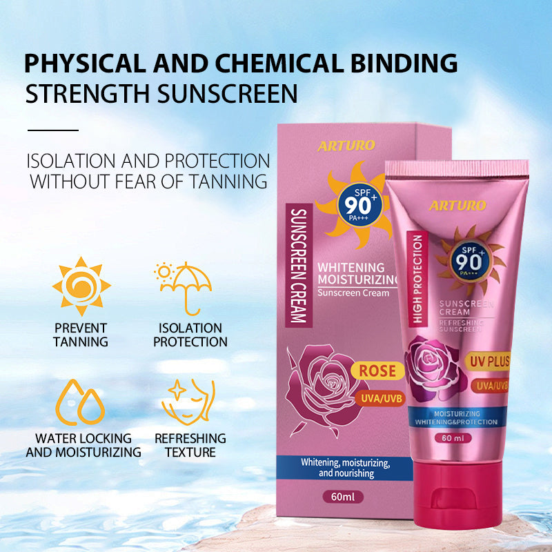 Arturo SPF90+ Sunscreen Cream High Protection UV PLUS 60ml Skincare Facial Skin