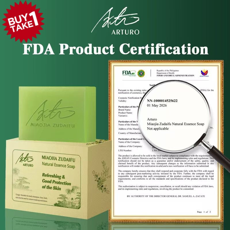 【BUY 1 TAKE 1】FDA Arturo 80g MiaoJia Zudaifu Natural Plant Essence Face Body Soap Moisturizing
