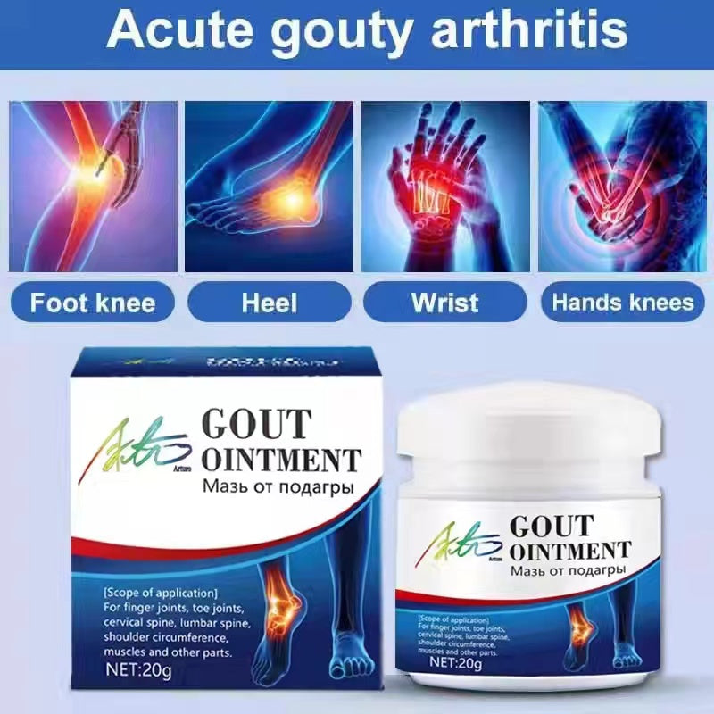 ✅Arturo Buy 1 Take 1 Gout Ointment Treatment Gout Cause Joint Knee Pain Toe Finger Bone Spur PainKiller Cream